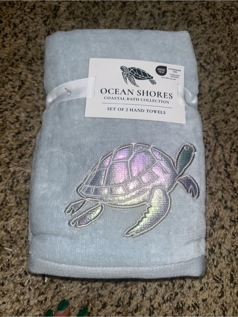 Sea Turtle Hand Towel Set